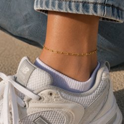 "Colorado" chunky gold ankle chain