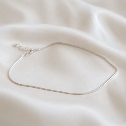 "Shiva" Sterling silver hose ankle chain