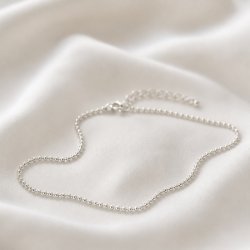 "Mellow" ankle chain with silver balls