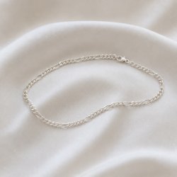 "Milo" Ankle chain in silver