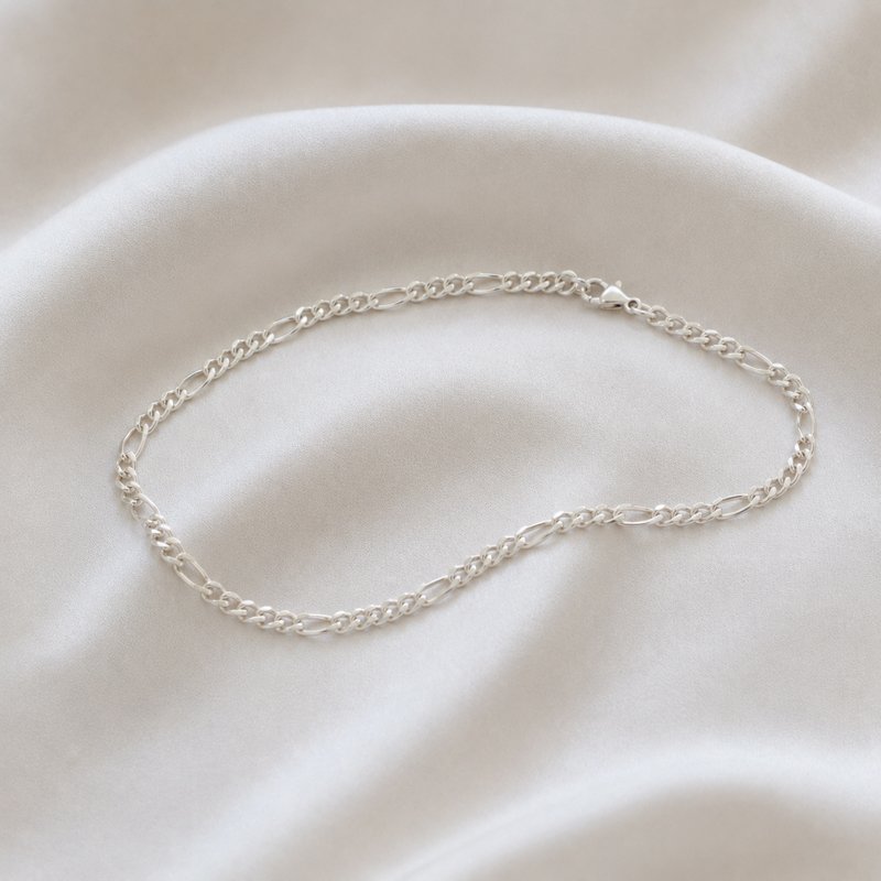 "Milo" Ankle chain in silver