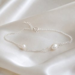 "LaBelle" perle ankelk�de i s�lv