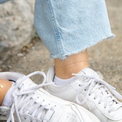 Figaro ankle chain in silver