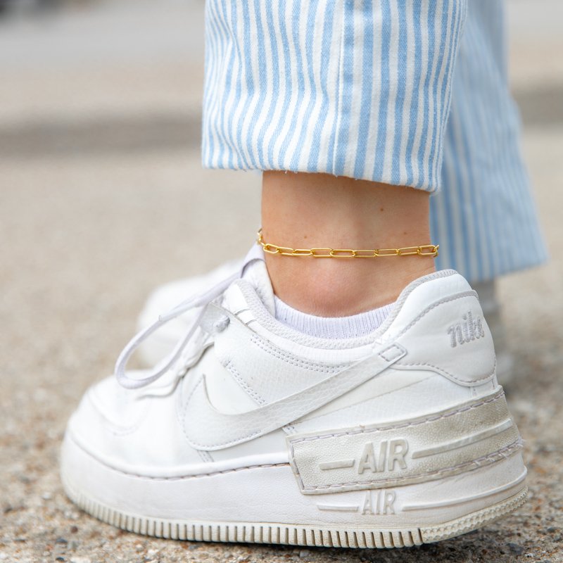 "Colorado" chunky gold ankle chain