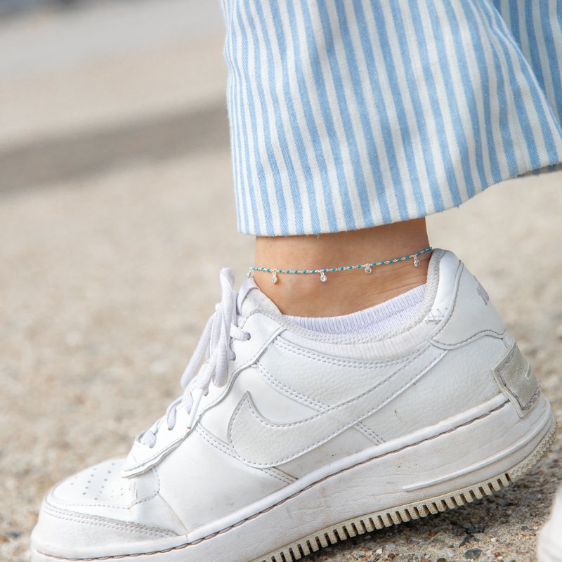 "Blue" ankle chain