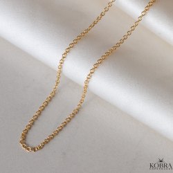 Anklet in sterling silver or 18 carat gold plated silver