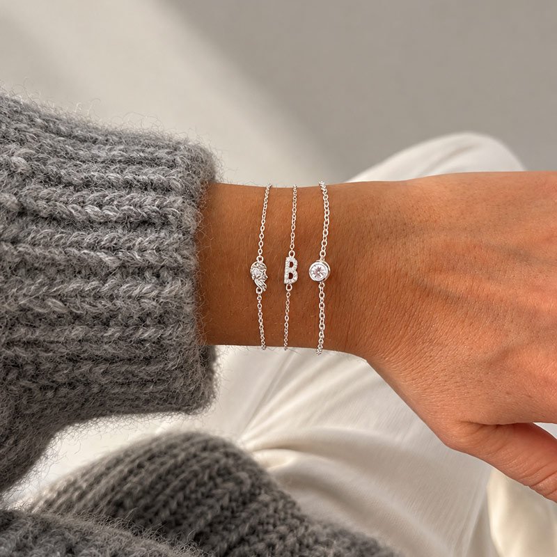 "Bestie" V�nskapsarmband i silver