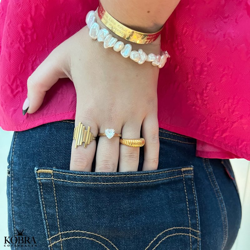 "Spencer" 14 carat gold plated bracelet including personalized engraving