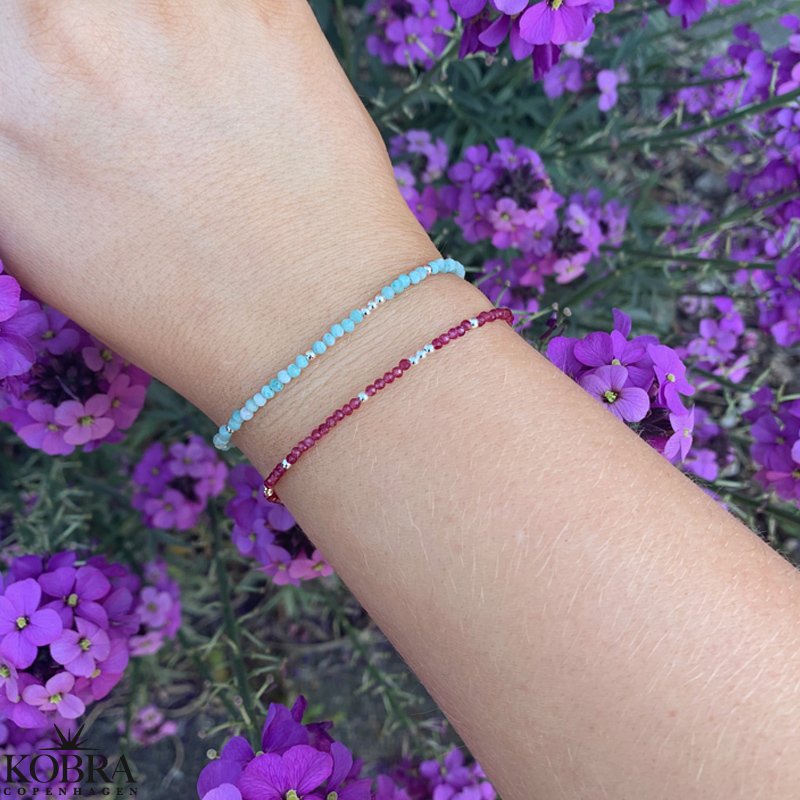 "Talia" semi-precious stone bracelet in silver