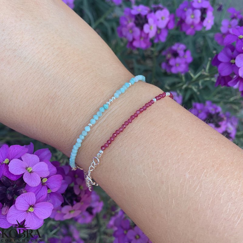 "Talia" semi-precious stone bracelet in silver