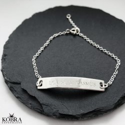 "Liverpool" armbnd med slvplade i sterling slv inklusiv gravering