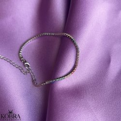 "Spring" armbnd med multifarvet sten i sterling slv