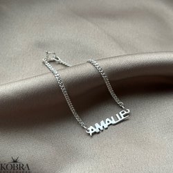 "Manhattan" navnearmbnd i sterling slv