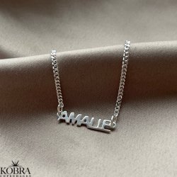 "Manhattan" navnearmbnd i sterling slv