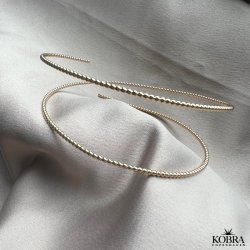 "Mellow" Gold-plated bracelet with gold balls