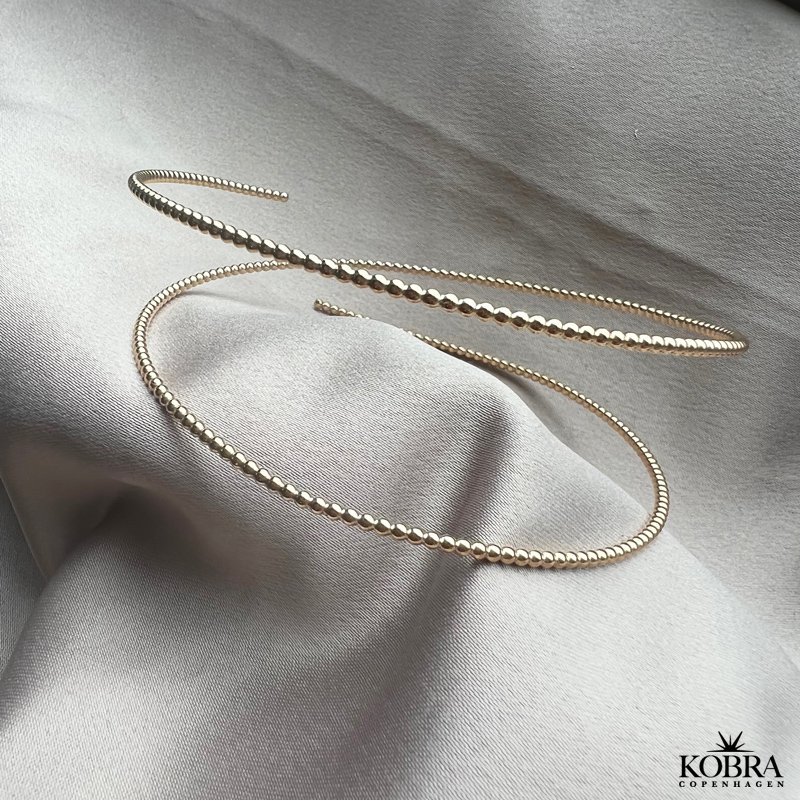 "Mellow" Gold-plated bracelet with gold balls