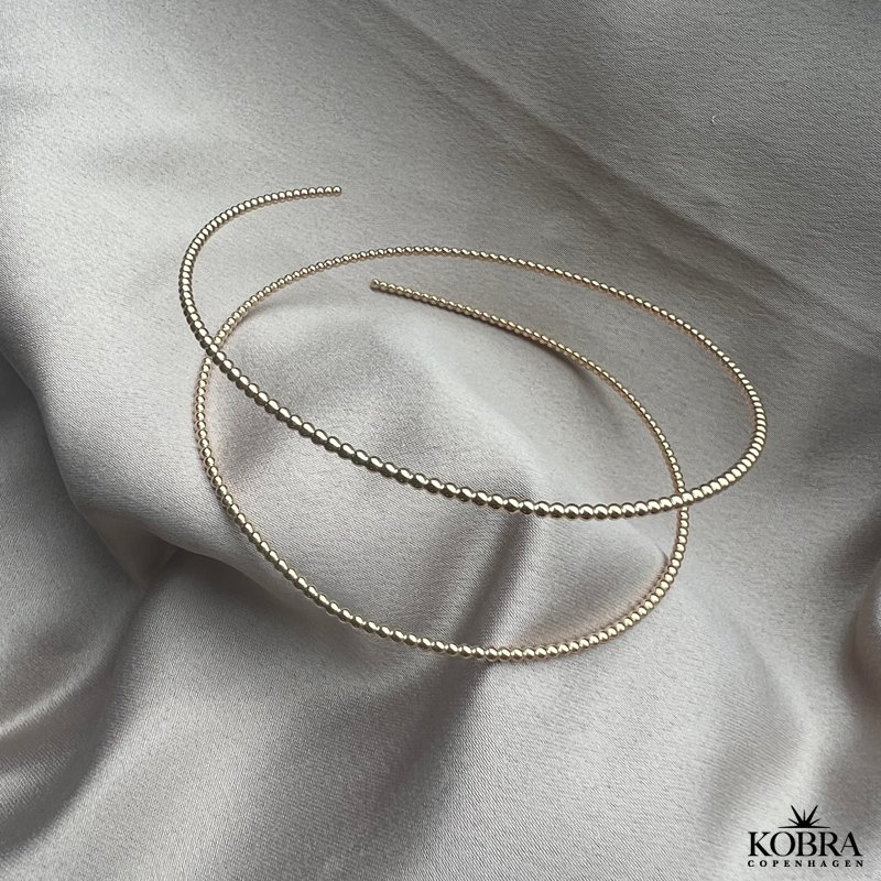 "Mellow" Gold-plated bracelet with gold balls