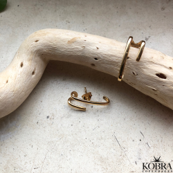 "Avery" 18 karat forgyldte unikke reringe