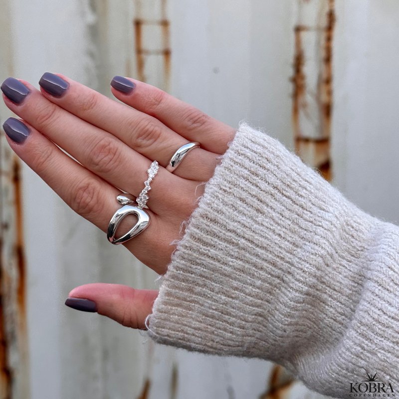 "Bay" blget ring i slv