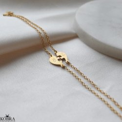 "Friends Forever" 18k gold-plated friendship