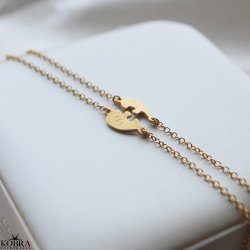 "Friends Forever" 18k gold-plated friendship