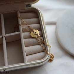 "Friends Forever" 18k gold-plated friendship