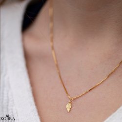 "Bestie" gullbelagt vennskapskjede med 2-delt hjerteanheng