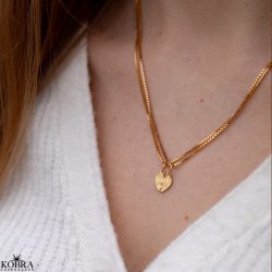 "Bestie" forgyldt veninde hjertevedh�ng (charm)