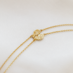 "Bestie" Bracelet � Gold-Plated Friendship Bracelet
