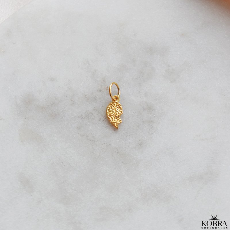 "Bestie" forgyldt veninde hjertevedh�ng (charm)