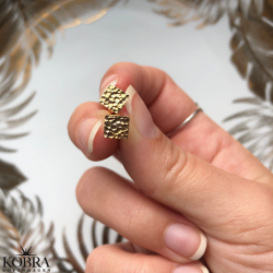 "Beta" sm hammerslet guld reringe