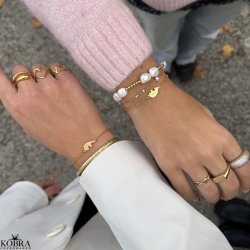 "Friends Forever" 18k gold-plated friendship