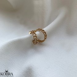 "Billie" sm 18k forgyldt creolere i "kde"