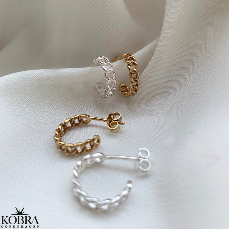 "Billie" sm 18k forgyldt creolere i "kde"