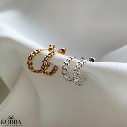 "Billie" sm 18k forgyldt creolere i "kde"