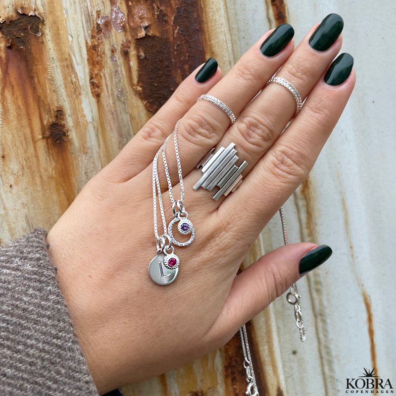 Mini ID tag / amulet i slv inklusiv din personlige gravering