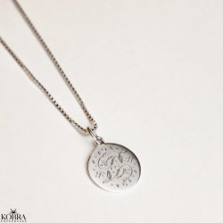 "Blazing Star" stjernetegns halskde i sterling slv