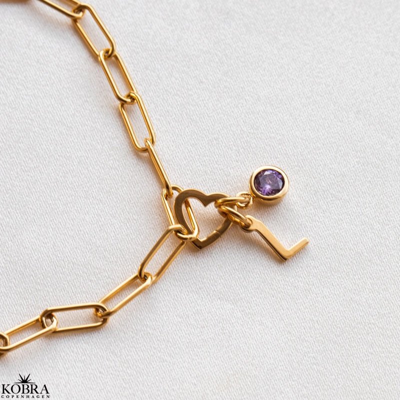 "Open My Heart" charm in gold which can be opened