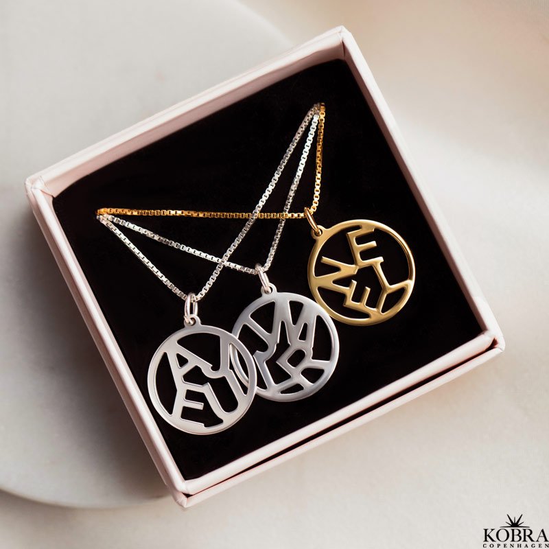 "Close To You" handmade gold jewelery with your 3 personal letters