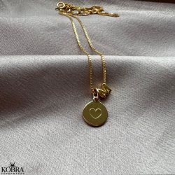 Mini ID tag / amulet i guld inklusiv din personlige gravering