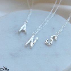 "Atlas" halskde med dit bogstav i slv