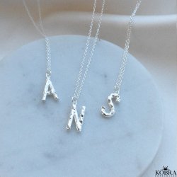 "Atlas" halskde med dit bogstav i slv