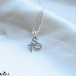 Always Close Personalised Letter Necklace in Sterling Silver