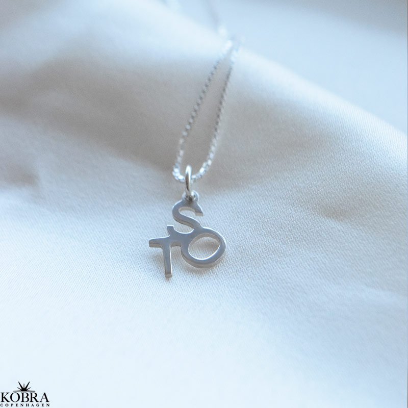 Always Close Personalised Letter Necklace in Sterling Silver
