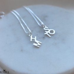 Always Close Personalised Letter Necklace in Sterling Silver