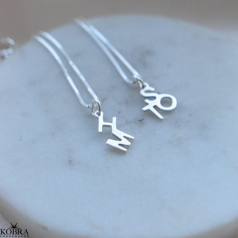 Always Close Personalised Letter Necklace in Sterling Silver