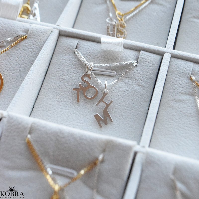 Always Close Personalised Letter Necklace in Sterling Silver