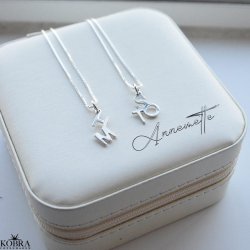 Always Close Personalised Letter Necklace in Sterling Silver