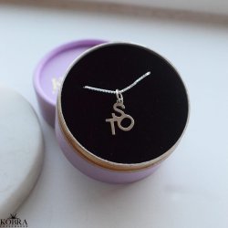 Always Close Personalised Letter Necklace in Sterling Silver