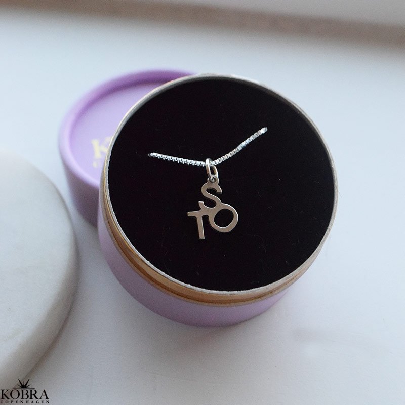 Always Close Personalised Letter Necklace in Sterling Silver